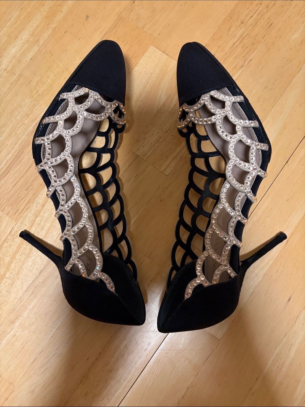 NWOT Sergio Rossi Mermaid Evening Shoes 36 1/2/6 1/2 - Picture 6 of 6